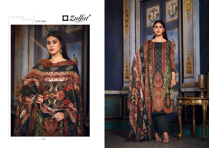 Zulfat Firdaus Pashmina Digital Printed Dress Material Wholesale Price In Surat
